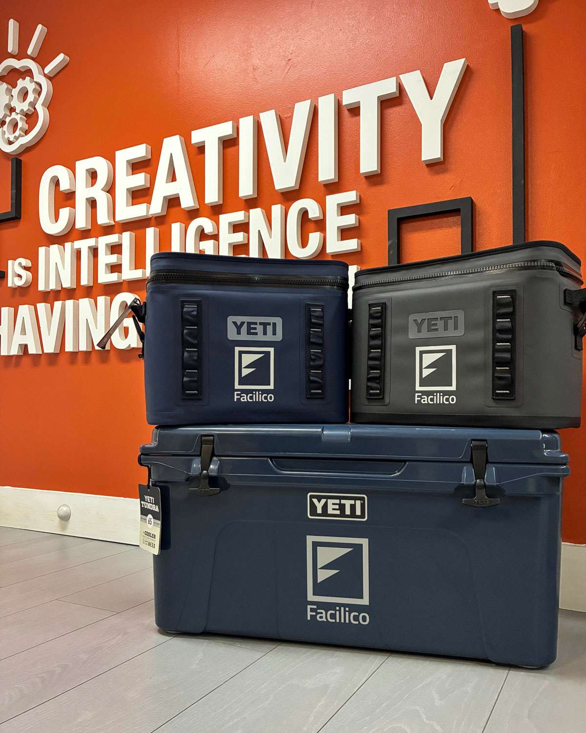 Custom Branded Yeti Coolers for Facilico