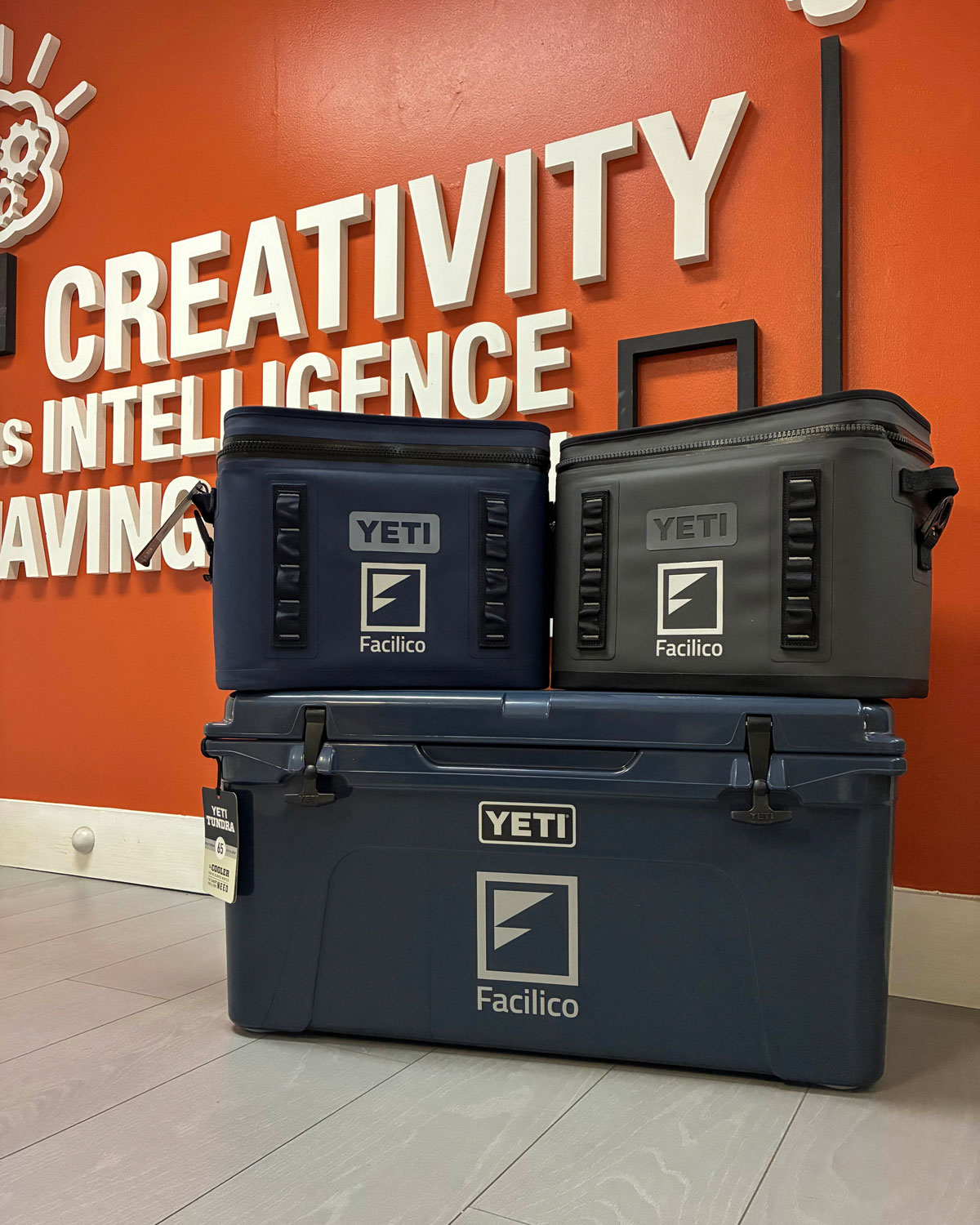 Custom Branded Yeti Coolers for Facilico