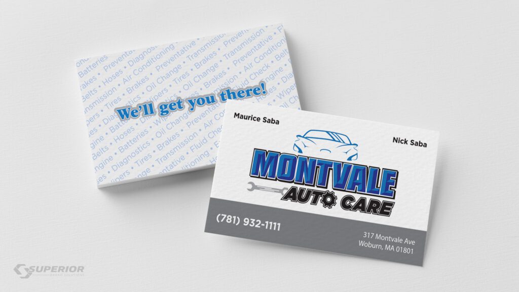 Montvale Auto Business Card